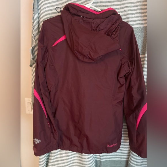 Columbia Pink and Burgundy Snow Skiing Omni-Tech Winter Coat Size S - Picture 5 of 5